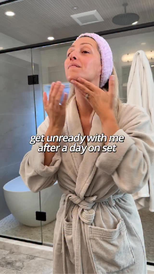 Instagram post by @debra_salmoni for Biossance. Caption reads: Favourite time of day? Hitting reset before bed....