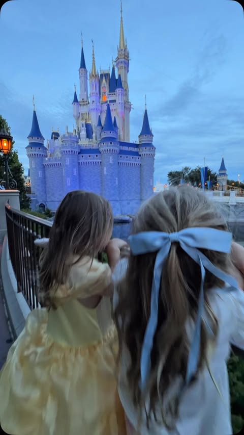 Instagram post by @kierstenbrooketravels for Disney Parks. Caption reads: [...] never be this little again. 🥺✨ @disneyparks....