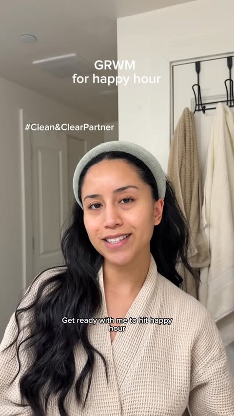 Instagram post by @ailenemontanez for Clean & Clear. Caption reads: #CleanandClearPartner #ad Getting ready for an....