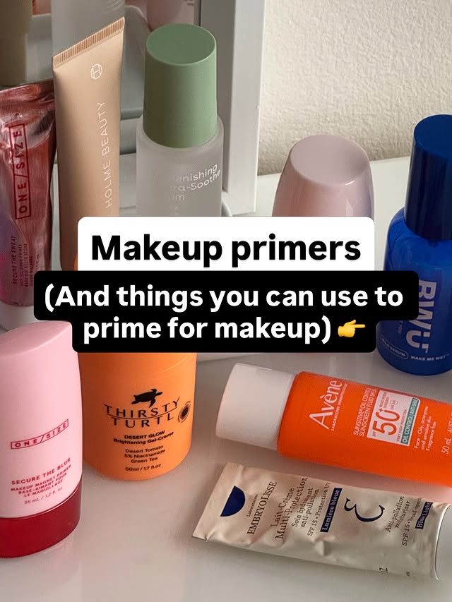 Instagram post by @minnieisaac_ for NAKED SUNDAYS. Caption reads: Do you use a dedicated primer, or rely on your....