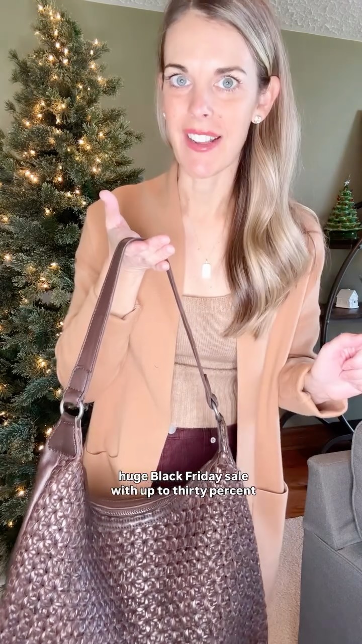 Instagram post by @carlyhundt for Latico Leathers. Caption reads: Black Friday just got SO much better—Latico....