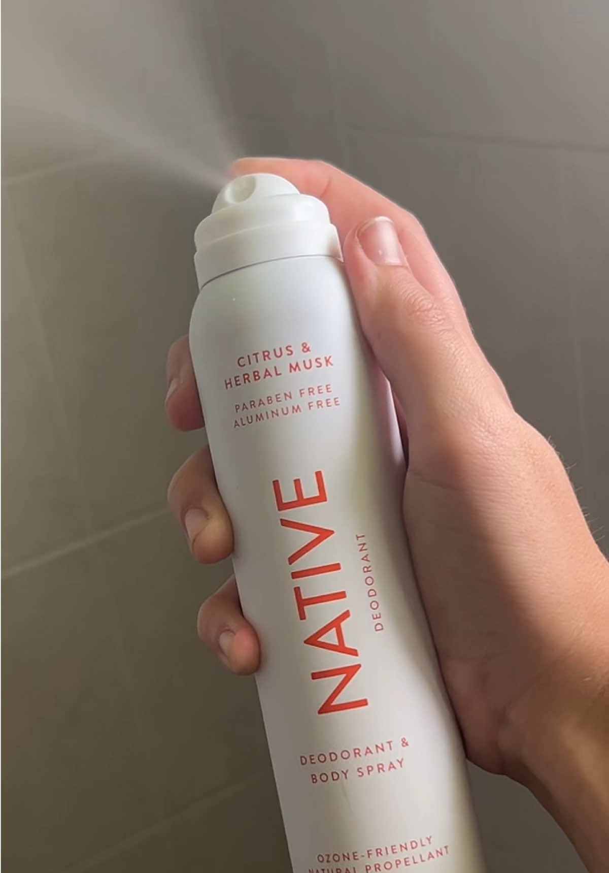 TikTok post by @kaylathagemini for Native. Caption reads: @Native @influenster 🧡 Citrus + [...].