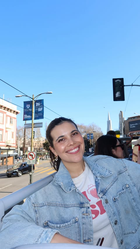 Instagram post by @peytonoohara for Visa. Caption reads: [...] the #squarestopshere tour bus, fueled by....