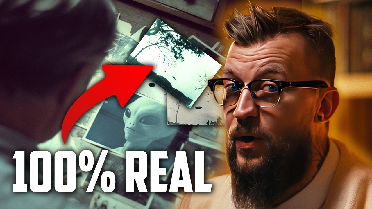 YouTube post by @Area52Investigations for Onlyxxhub. Caption reads: Disturbing Photos of His Alien Experience - Amaury....