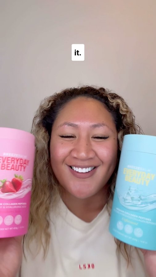 Instagram post by @crossthick for Breeze Balm. Caption reads: [...] glow up secret! ✨ • I’ve been loving Breeze....