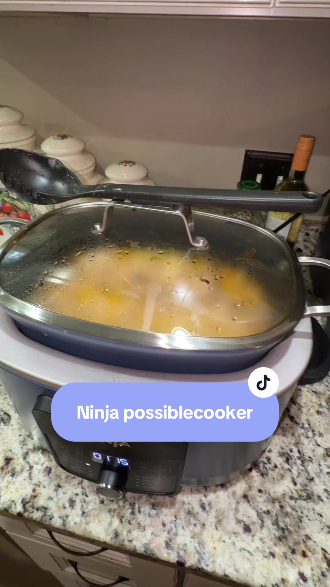 TikTok post by @shoppinwithamy for QVC. Caption reads: [...] this is absolutely worth it. @QVC, Inc....