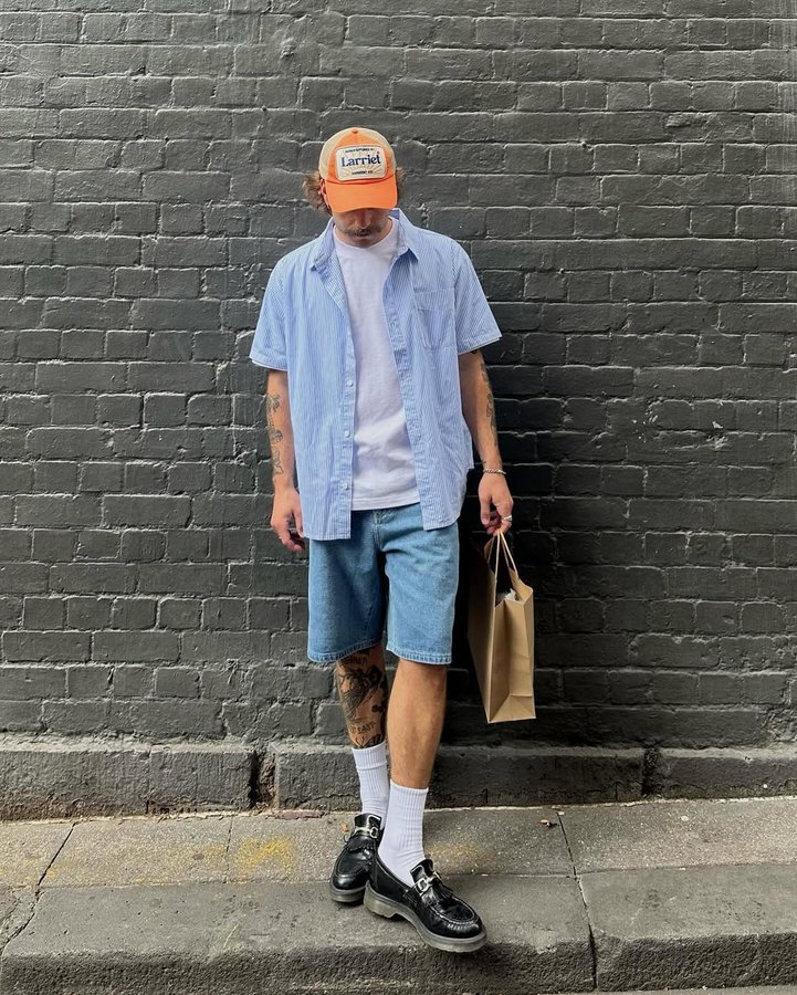 Instagram post by @harryholland for General Pants. Caption reads: [...] is warm, look cool @general_pants....