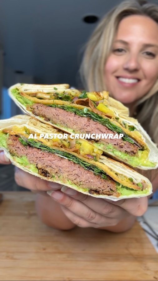 Instagram post by an influencer for Beyond Meat. Caption reads: [...] So excited to partner with @beyondmeat....