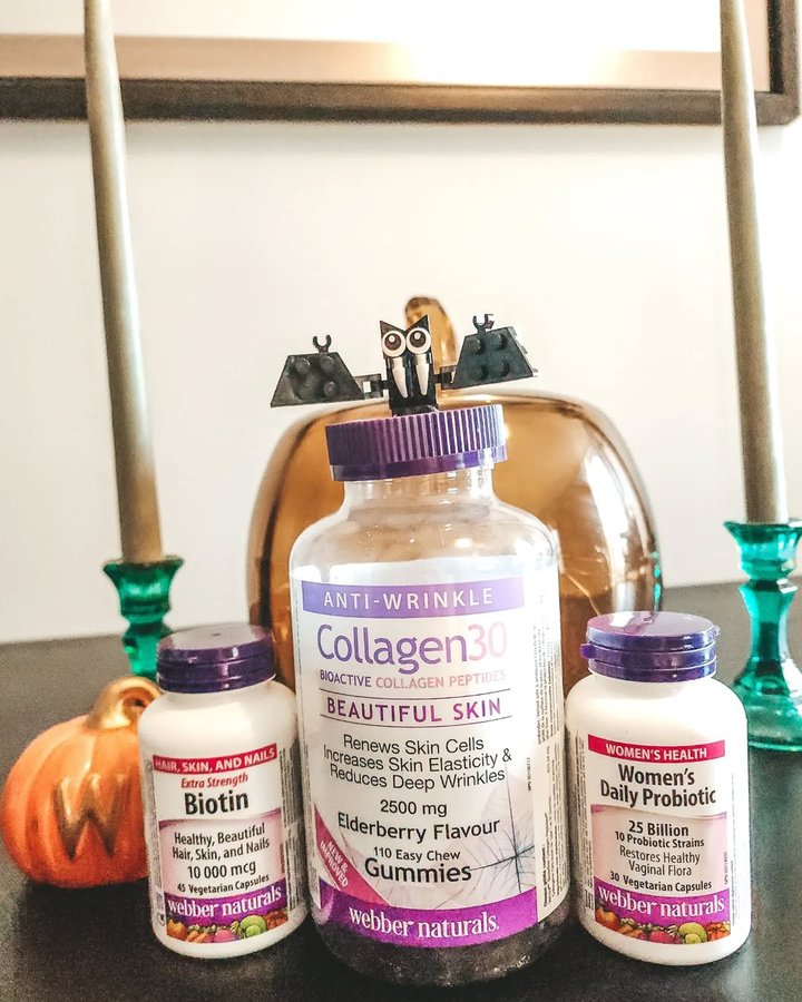 Instagram post by @peeksofkeeks for Webber Naturals. Caption reads: [...] very genuine with teaming up with Webber....