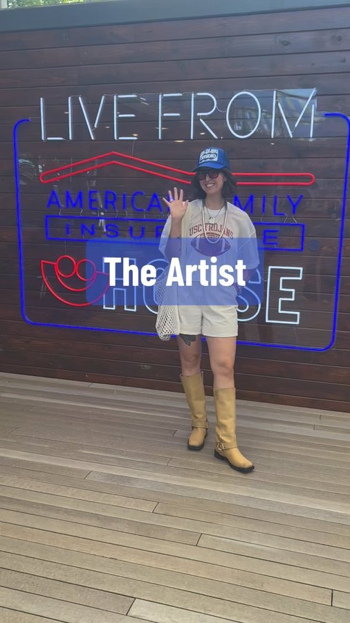 Instagram post by @whitneynettles for American Family Insurance. Caption reads: We’re proud to partner with local graphic....