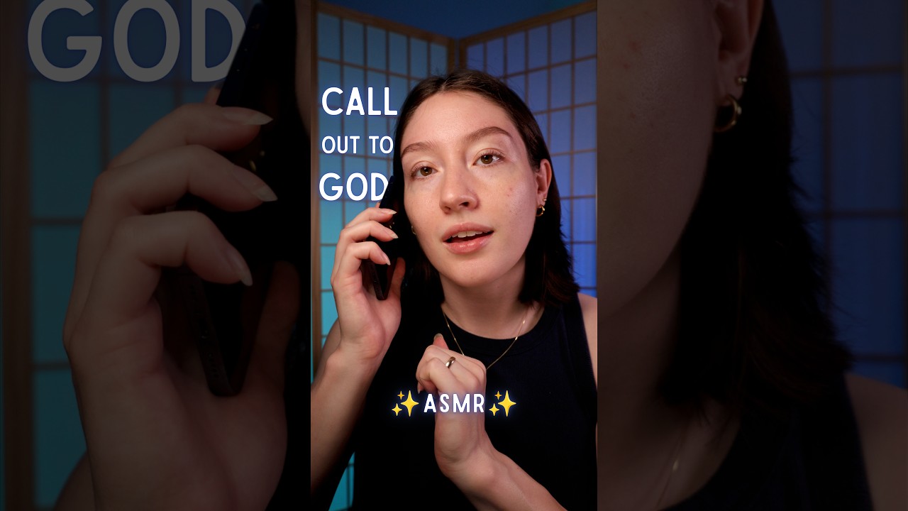 YouTube post by @dailybreadasmr for Throne. Caption reads: Christian ASMR - Phone Tapping + Jer 33:3.