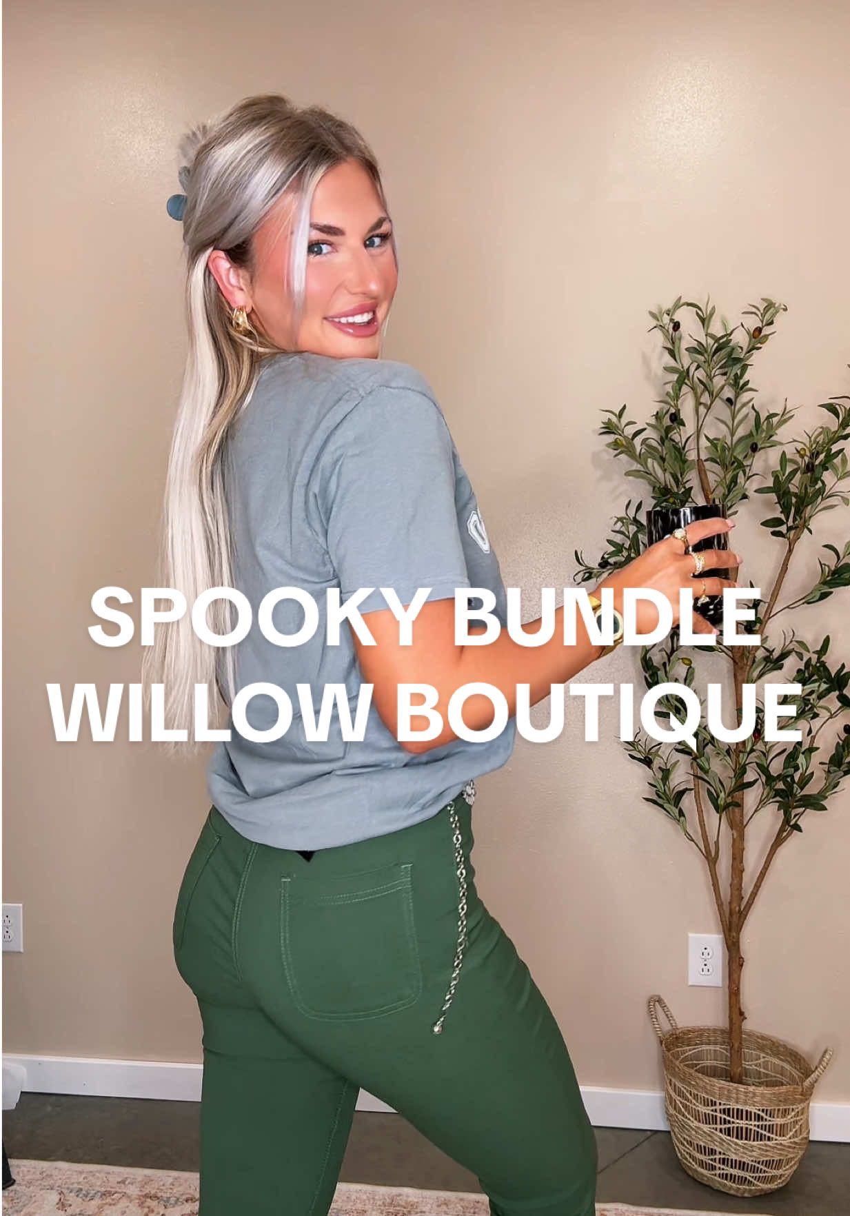 TikTok post by @mamarands for Willow Boutique. Caption reads: These wont last long so hurry and grab yours! 🎃....