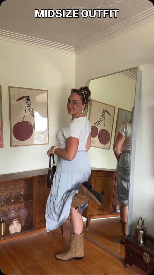 Instagram post by @emilyrhiannonmallett for callitspring. Caption reads: Thank you @callitspring for gifting me these boots....