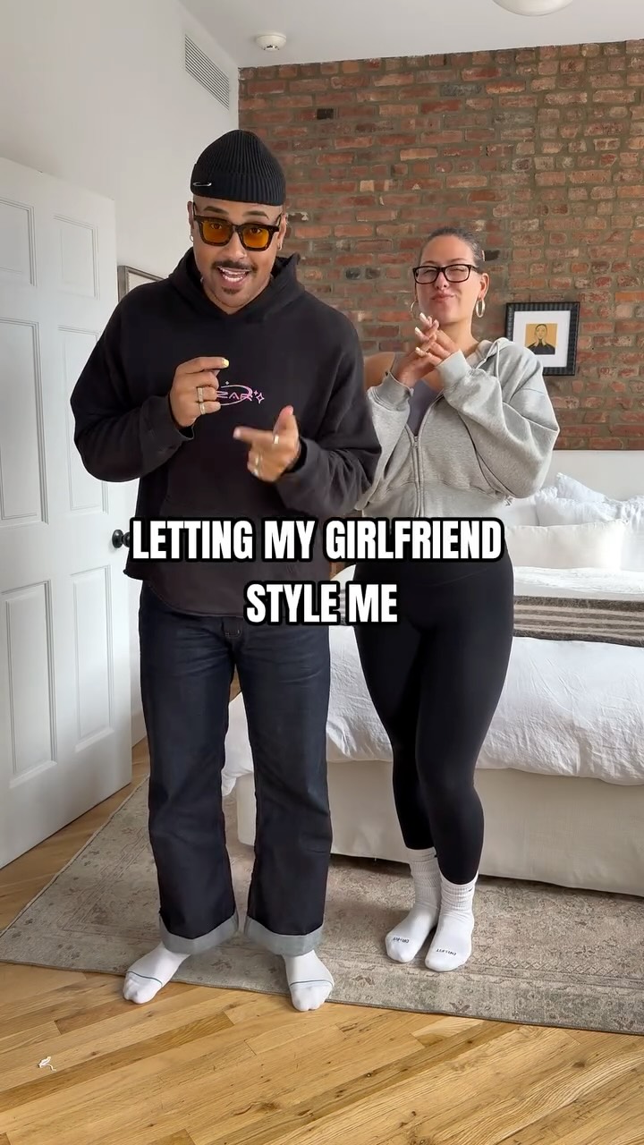 Instagram post by @fritooo_95 for DSW. Caption reads: Letting my girlfriend style me with shoes from....