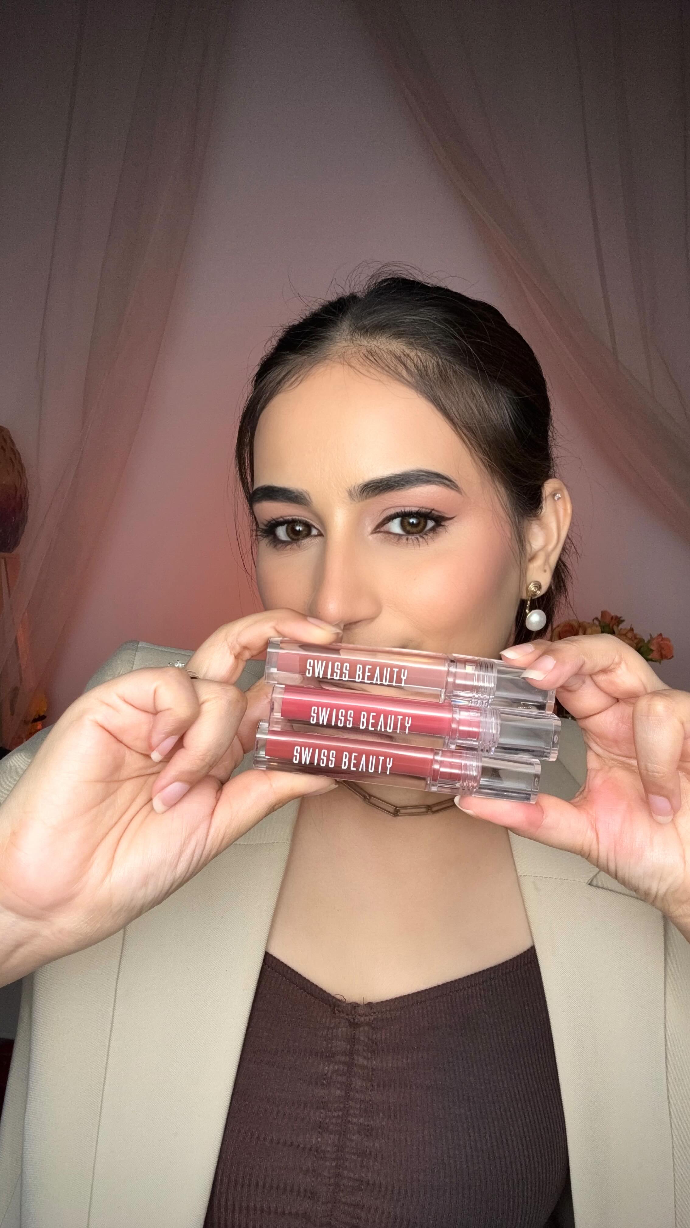 Instagram post by @arshiya__choudhary for Swiss Beauty Cosmetic. Caption reads: Say goodbye to....