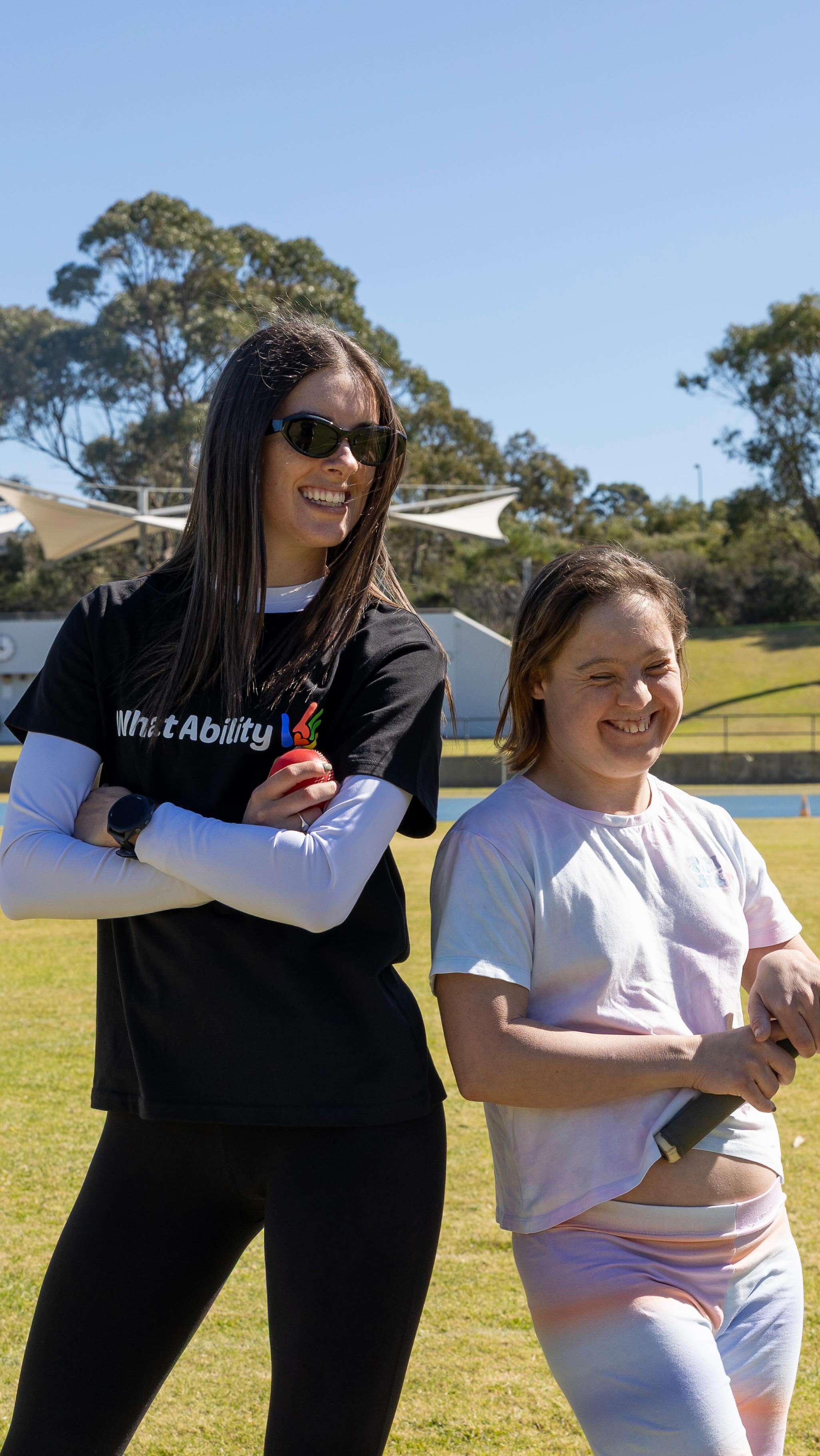 Instagram post by @ebony.hoskin for Optus. Caption reads: [...] Major Partners @aami, @harvey norman,....