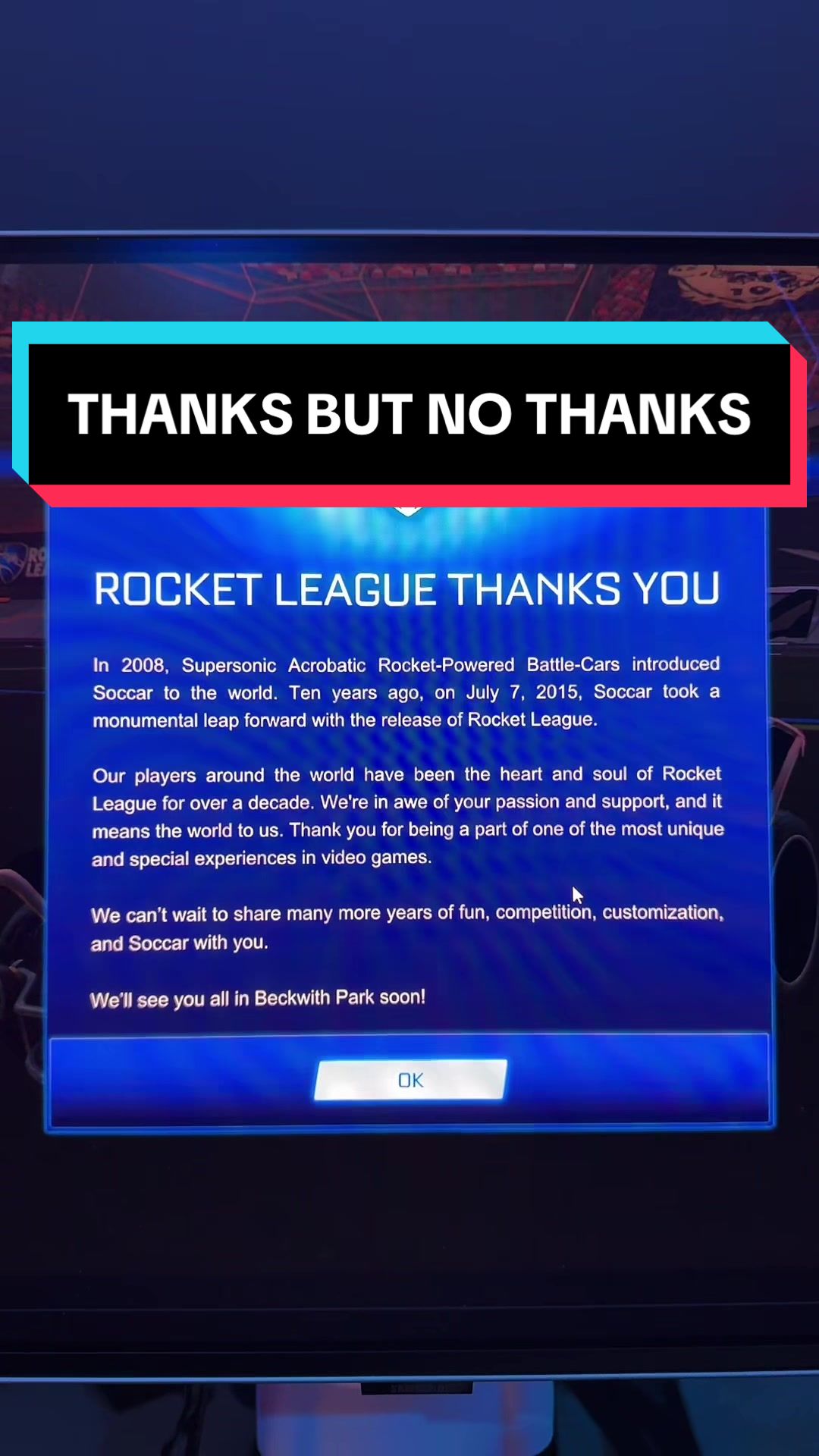 TikTok post by @sizzyaf for Epic Games. Caption reads: HEAR ME OUT 🙏 @Epic Games Store I promise if you....