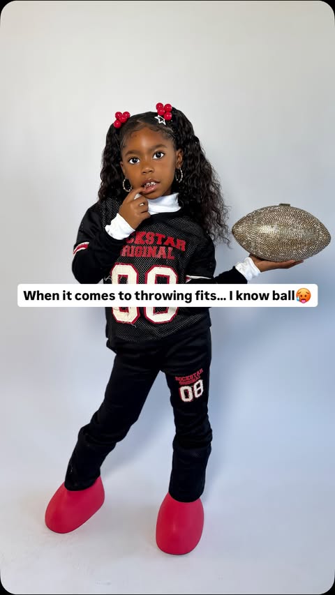 Instagram post by @stamped_by_india_ for Rockstar Original. Caption reads: I know BALL😮‍💨😮‍💨😮‍💨
@RockstarOriginalKids....