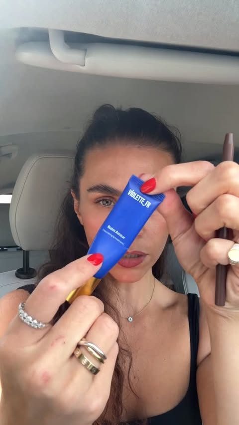 Instagram post by @sashapallari for Citroën. Caption reads: never thought I’d use ginger beer in a makeup....