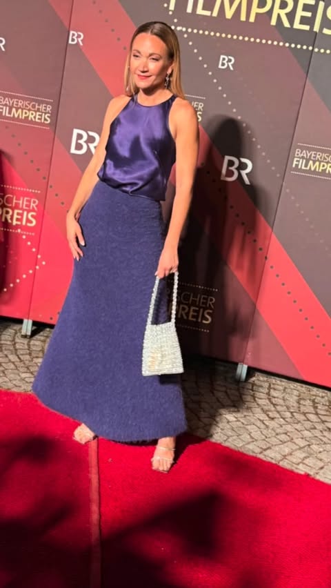 Instagram post by @lisamariapotthoff for Volvo Cars. Caption reads: Throwback Munich Film Week: Red Carpet, but make....