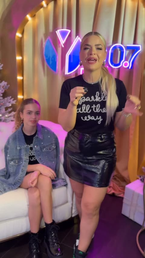 Instagram post by @lagringamaslatina for iHeartRadio. Caption reads: Check out our outfits‼️ @JCPenney did a ONE OF A....