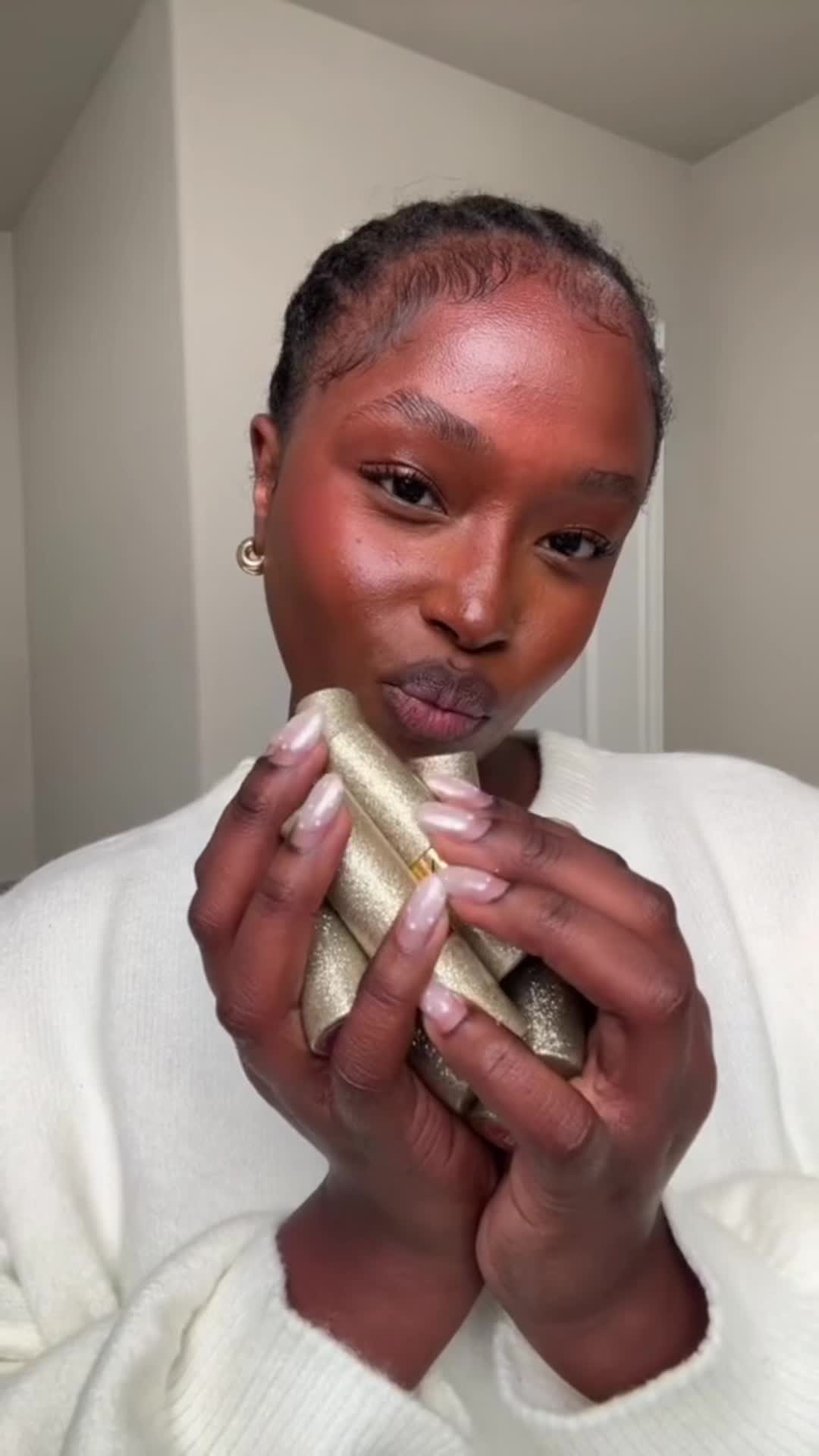 TikTok post by @ivy4evr for Revlon. Caption reads: #RevlonPartner Loving the luxurious shades of....