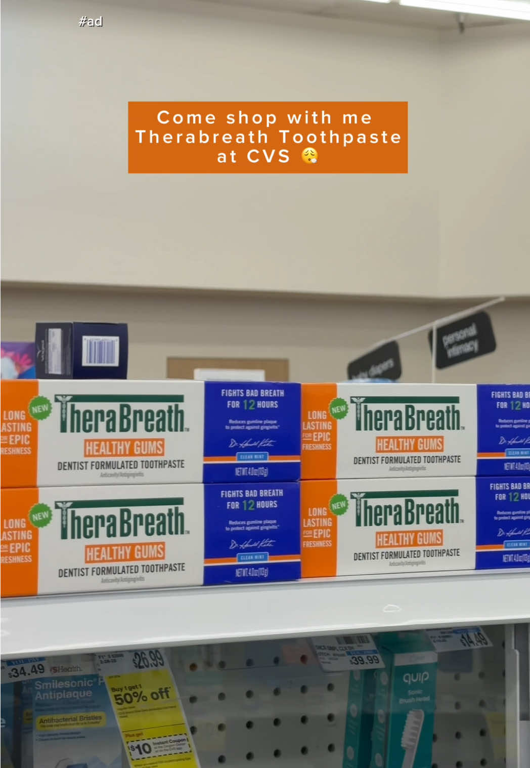 TikTok post by @bykittywan for TheraBreath. Caption reads: National launch alert 🚨@TheraBreath US is now in....