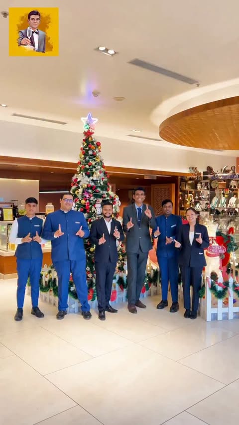 Instagram post by @tarakeshwarrao19 for Hyatt. Caption reads: Celebrating Christmas with warmth, service, and....