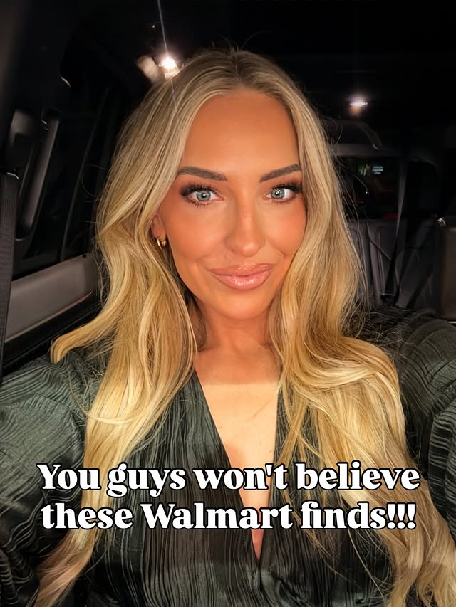 Instagram post by @blondewithabudget__ for Walmart Creator. Caption reads: Say Walmart to shop these new arrivals We love a....
