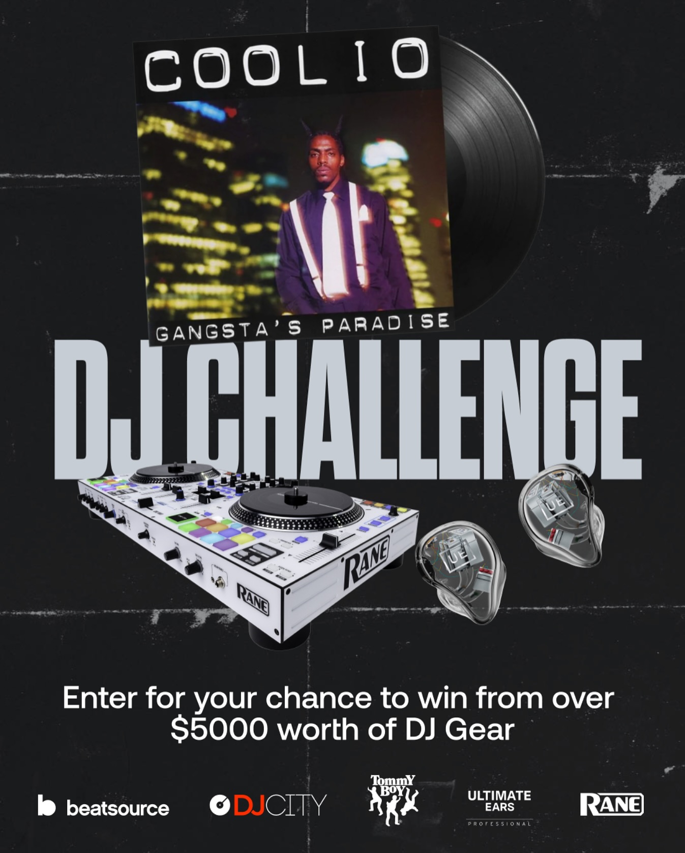 Instagram post by @beatsourceofficial for Ultimate Ears. Caption reads: 📢 DJs! We’re giving away over $5,000 in prizes! ....