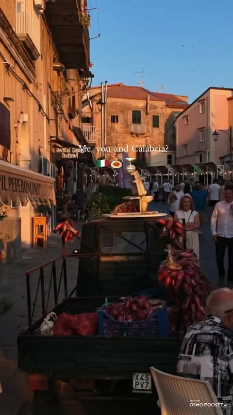 Instagram post by @voyage_provocateur for DJI. Caption reads: [...] city of Tropea in Italy was shot on DJI Osmo....