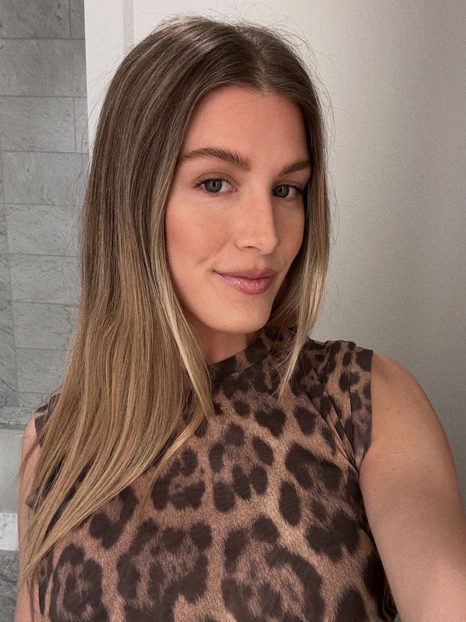 Instagram post by @geniebouchard for Stella McCartney. Caption reads: last night 🐆.