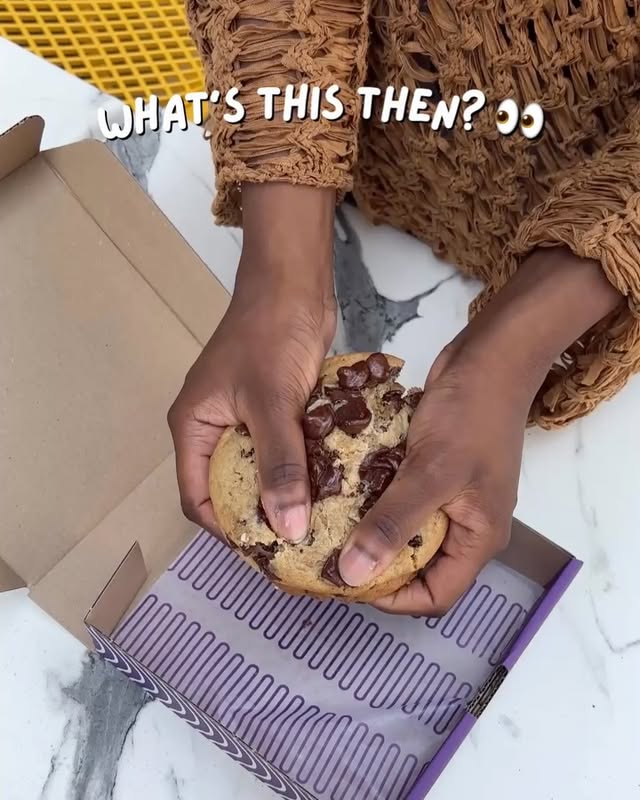 Instagram post by @nottshappening for Insomnia Cookies. Caption reads: Insomnia Cookies is now open as late as 5am 👀....