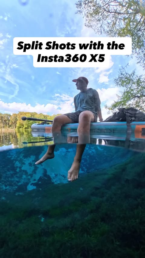 Instagram post by @floridaguidejosh for Insta360. Caption reads: Catching those quiet in between moments right at....