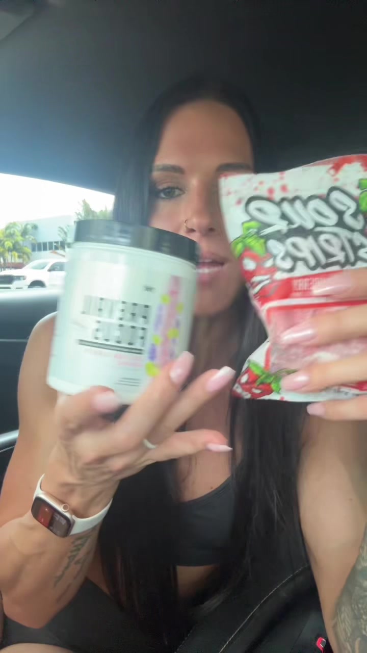 TikTok post by @_therealdonutqueen_ for Cutler Nutrition. Caption reads: Pre workout Stack @Cutler Nutrition Prevail and....
