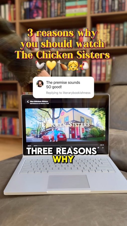 Instagram post by @hannahlisalohr for Reese’s Book Club. Caption reads: [...] I recently ate (pun intended) this....