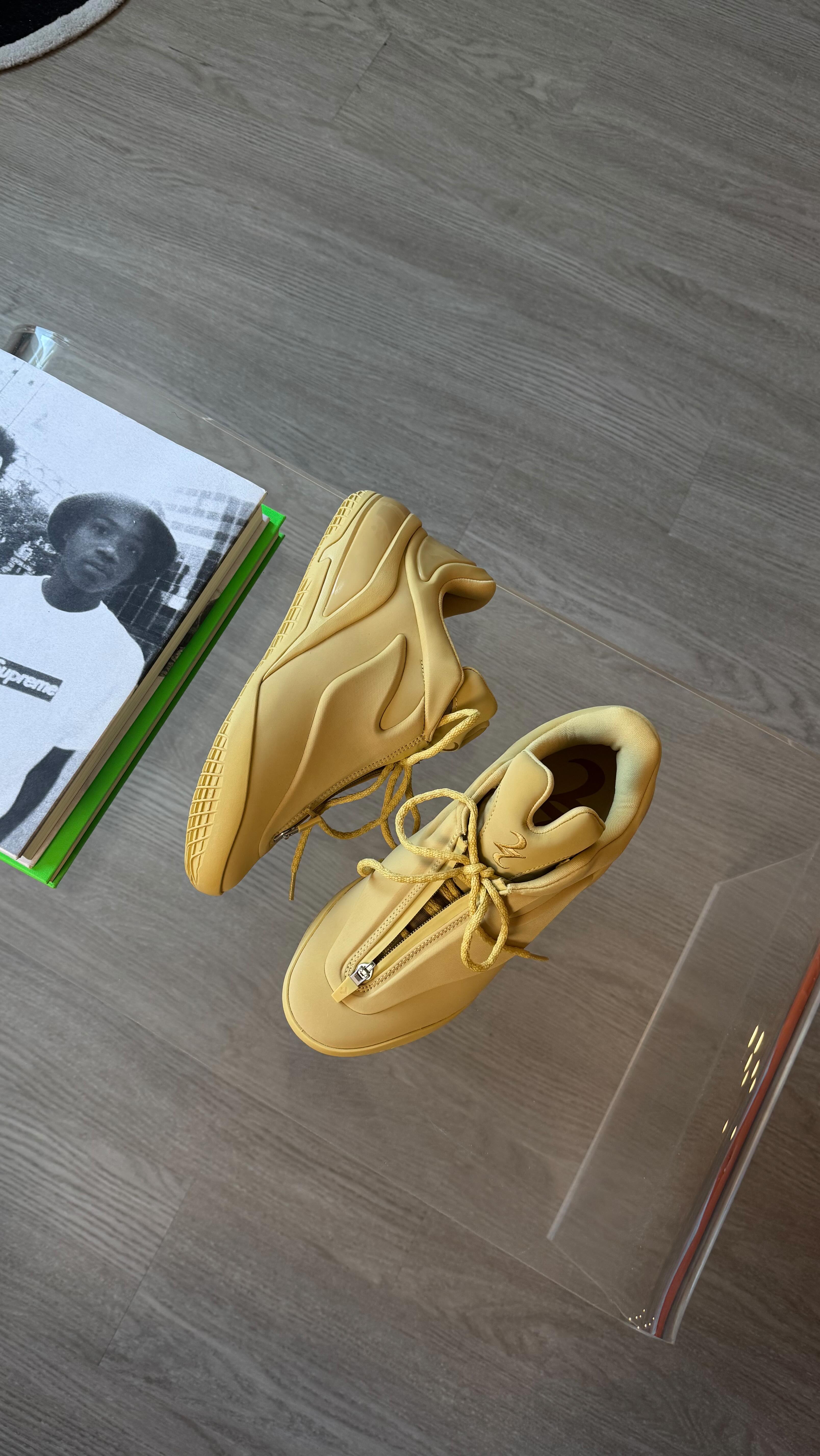 Instagram post by @branflvkes for StockX. Caption reads: I’ve been meaning to try the SGA Converse —....