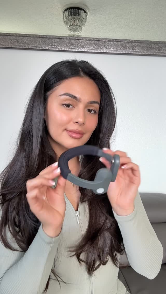 Instagram post by @franccescasevilla for Pulsetto. Caption reads: [...] more balanced and less stressed — and....