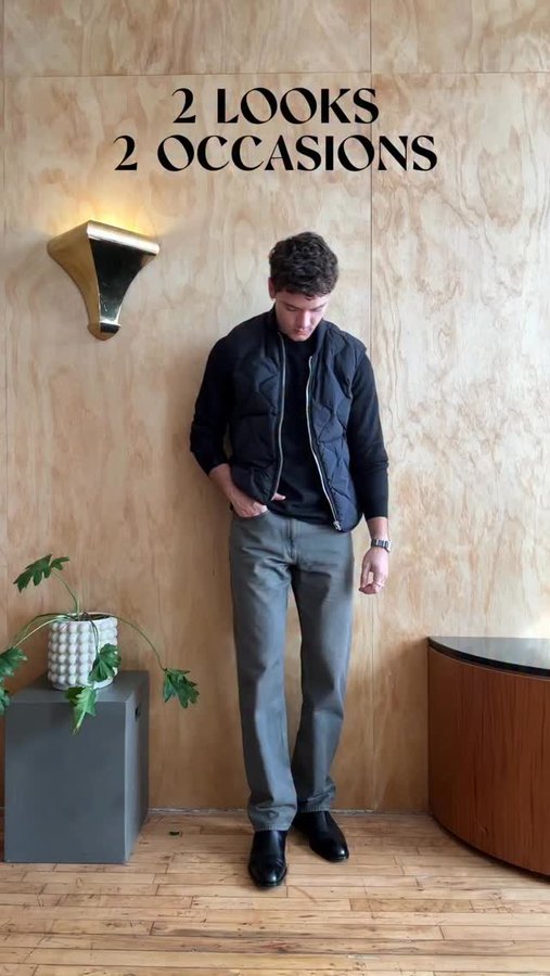 Instagram post by @treedfl for rag & bone. Caption reads: Two looks, two occasions in @ragandbone.