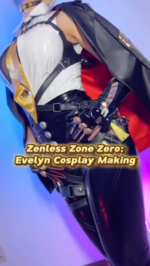 Instagram post by @erizadesu for Zenless Zone Zero. Caption reads: EVELYN COSPLAY! 🦋✨️

I’m so happy to announce my....
