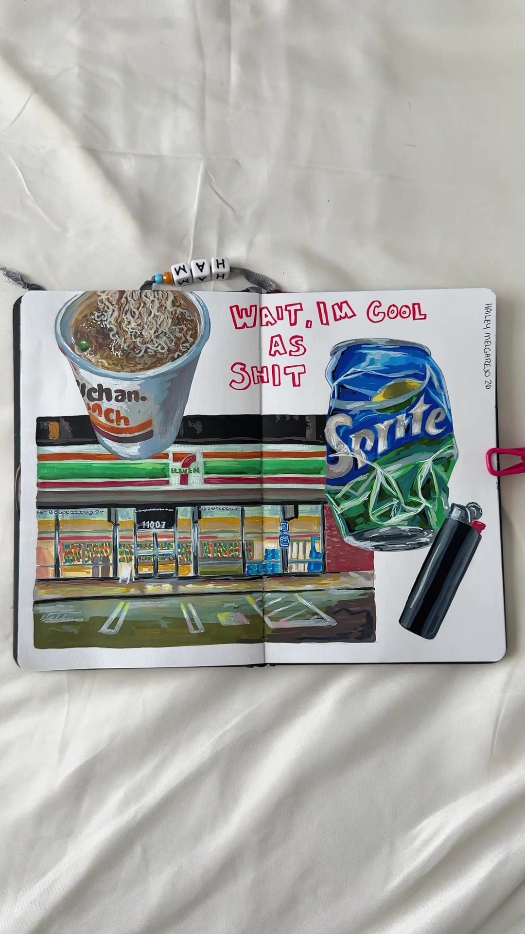 TikTok post by @haileyalexiaa for Arrtx. Caption reads: [...] work but still kinda Hailey lol *done w/....