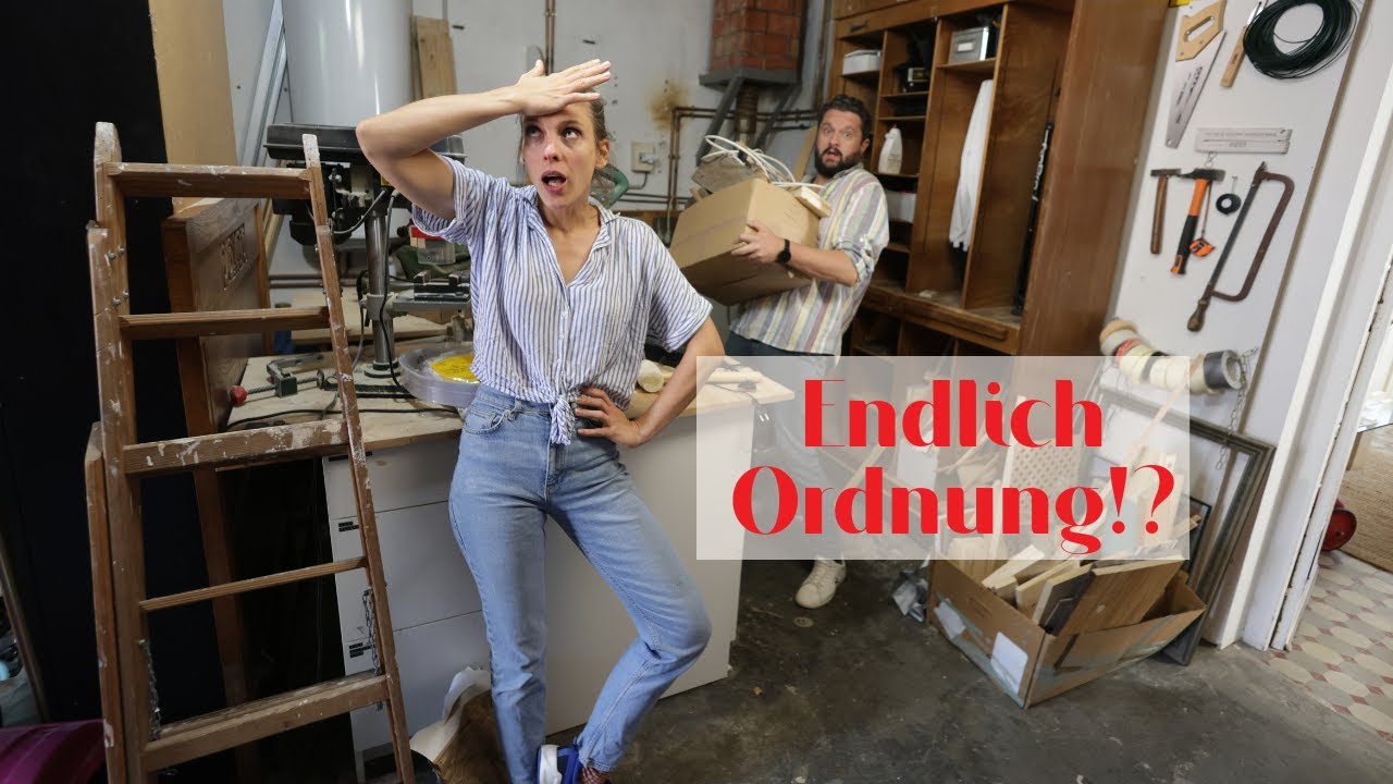 YouTube post by @JelenaDIY for ARMEDANGELS. Caption reads: OUR HORROR ROOM IS BEING CLEANED UP! | Finally,....