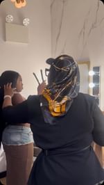 Instagram post by @chante2times for Denman Brush. Caption reads: [...] You To Our Sponsors @vaselinebrand ,....