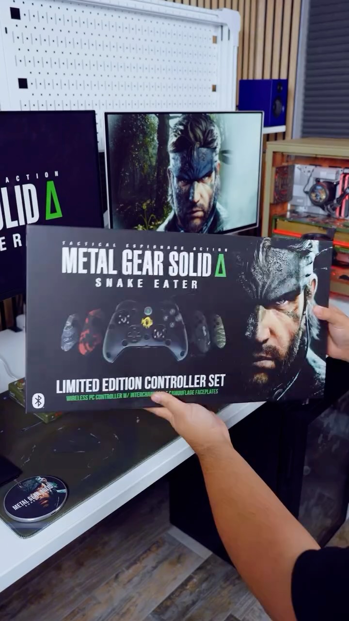 Instagram post by @unboxedwithjosh for GameStop. Caption reads: Metal Gear Solid Delta: Snake Eater has officially....