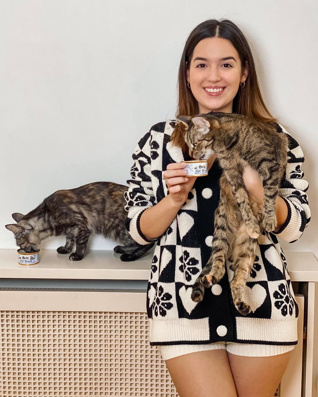 Instagram post by @nataliasisik for Brit Petfood. Caption reads: Kochani zapraszam Was serdecznie na 3 wyjątkowe....