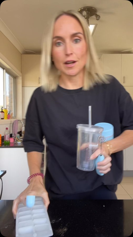 Instagram post by @aims.lc for Moodi Blends. Caption reads: [...] make a fun drink to help you through!....