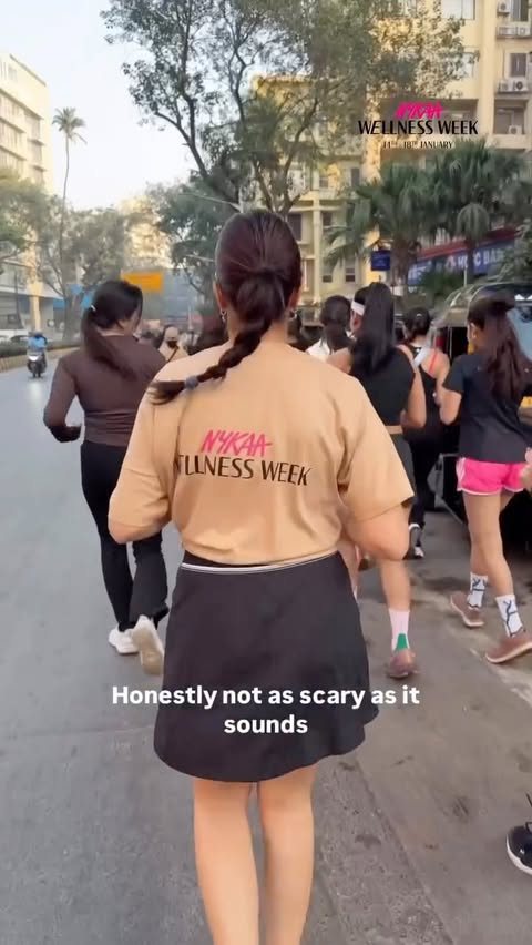 Instagram post by @sukhmanigambhir for Nykaa. Caption reads: Kicked off Nykaa Wellness Week with a full....