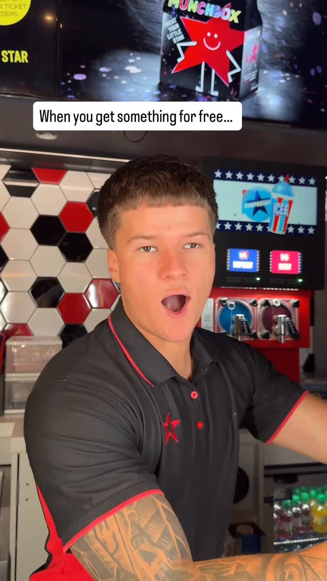 Instagram post by @callumjoycee for cineworld. Caption reads: [...] tastes as good as a free ICEE from....