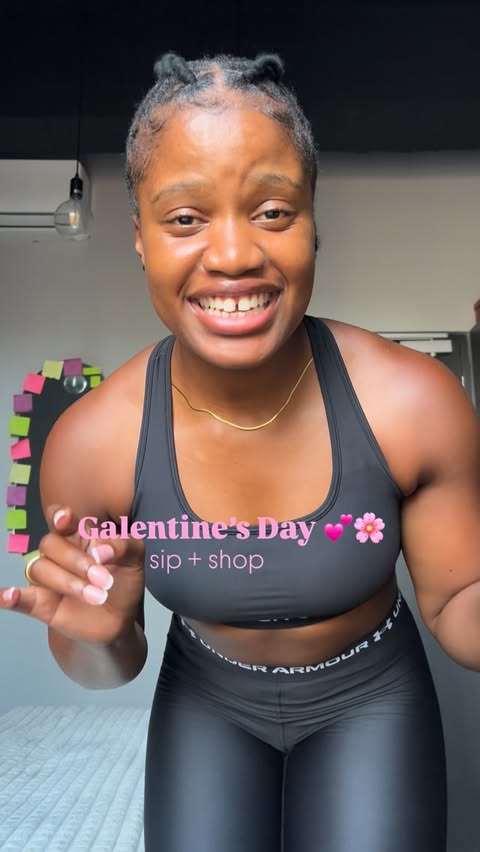 Instagram post by @sesi_mbatha for Under Armour. Caption reads: [...] me for a Galentine’s Sip & Shop at....