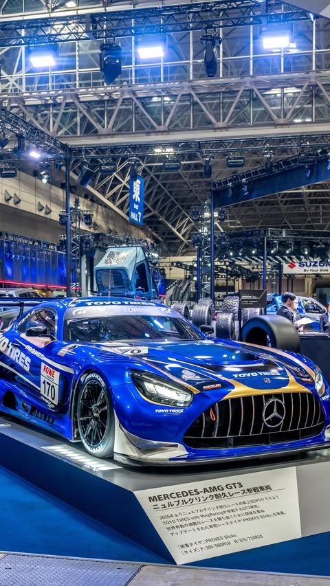 Instagram post by @yuu.adventure for Toyo Tires. Caption reads: 【4K/PV】TOKYO AUTO SALON 2026 / TOYO TIRES AFTER....